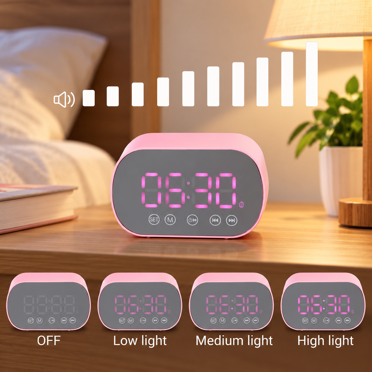 FM Radio Digital Alarm Clock