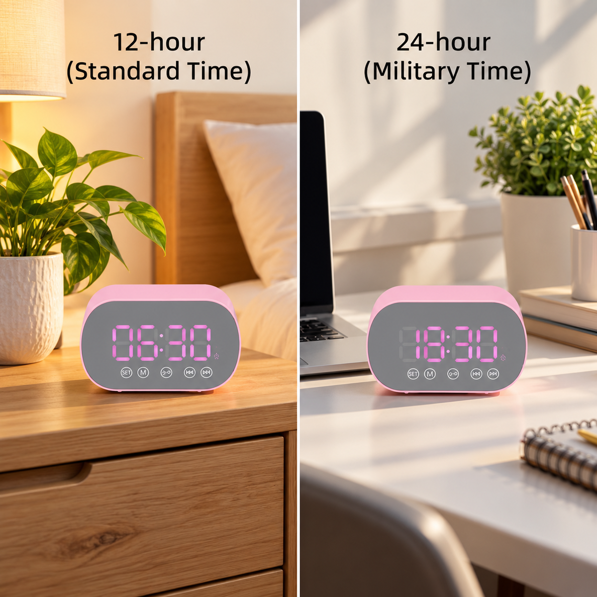 FM Radio Digital Alarm Clock