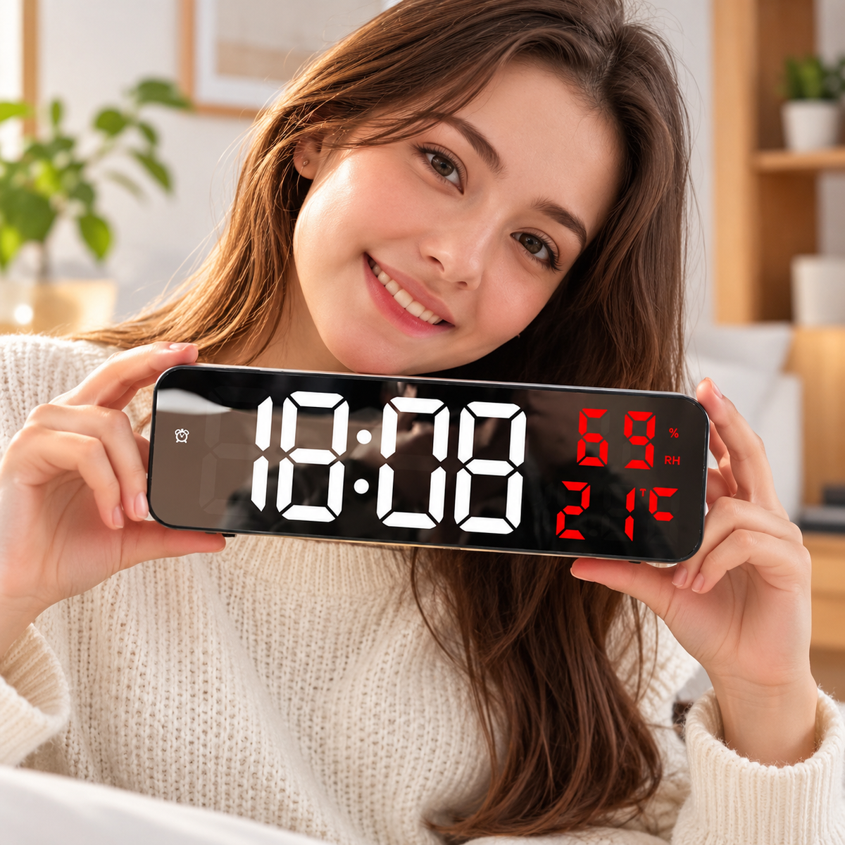 Large LED Wall & Desk Clock