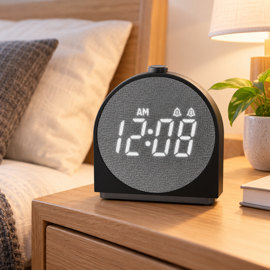 Fabric Display Charging Alarm Clock