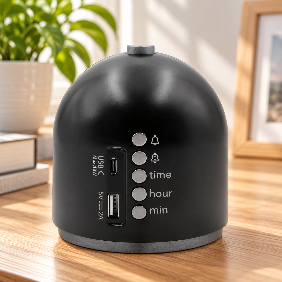 Fabric Display Charging Alarm Clock