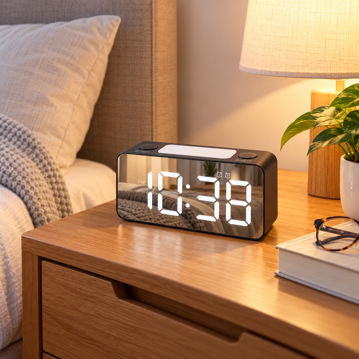 Compact LED Digital Alarm Clock