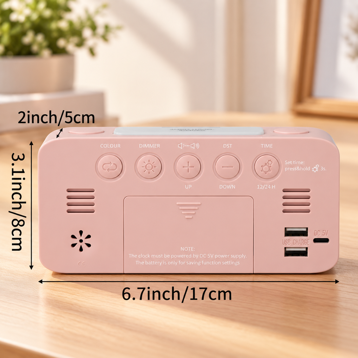 Compact LED Digital Alarm Clock