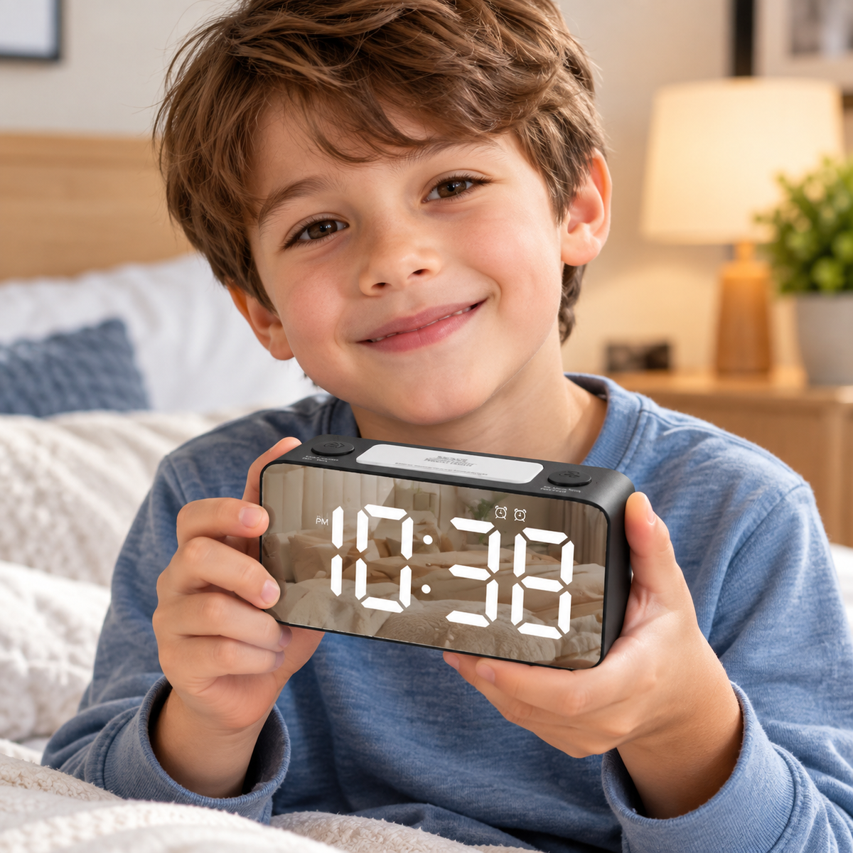 Compact LED Digital Alarm Clock