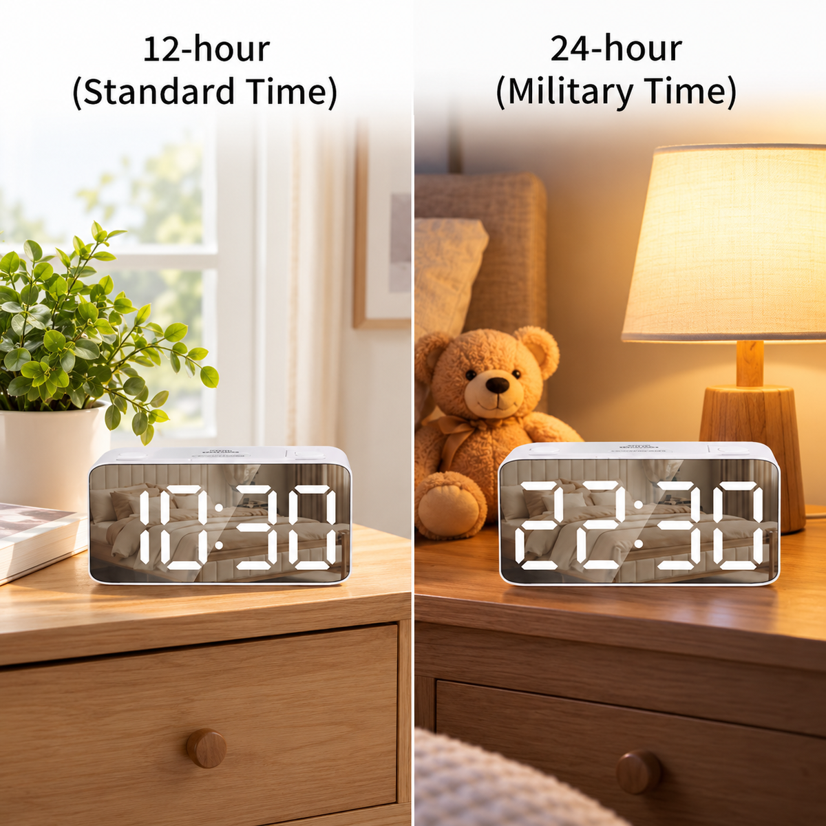 Compact LED Digital Alarm Clock