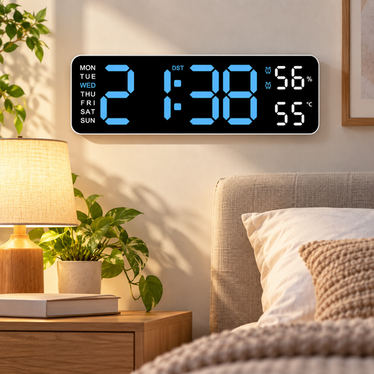 Large LED Digital Wall Clock