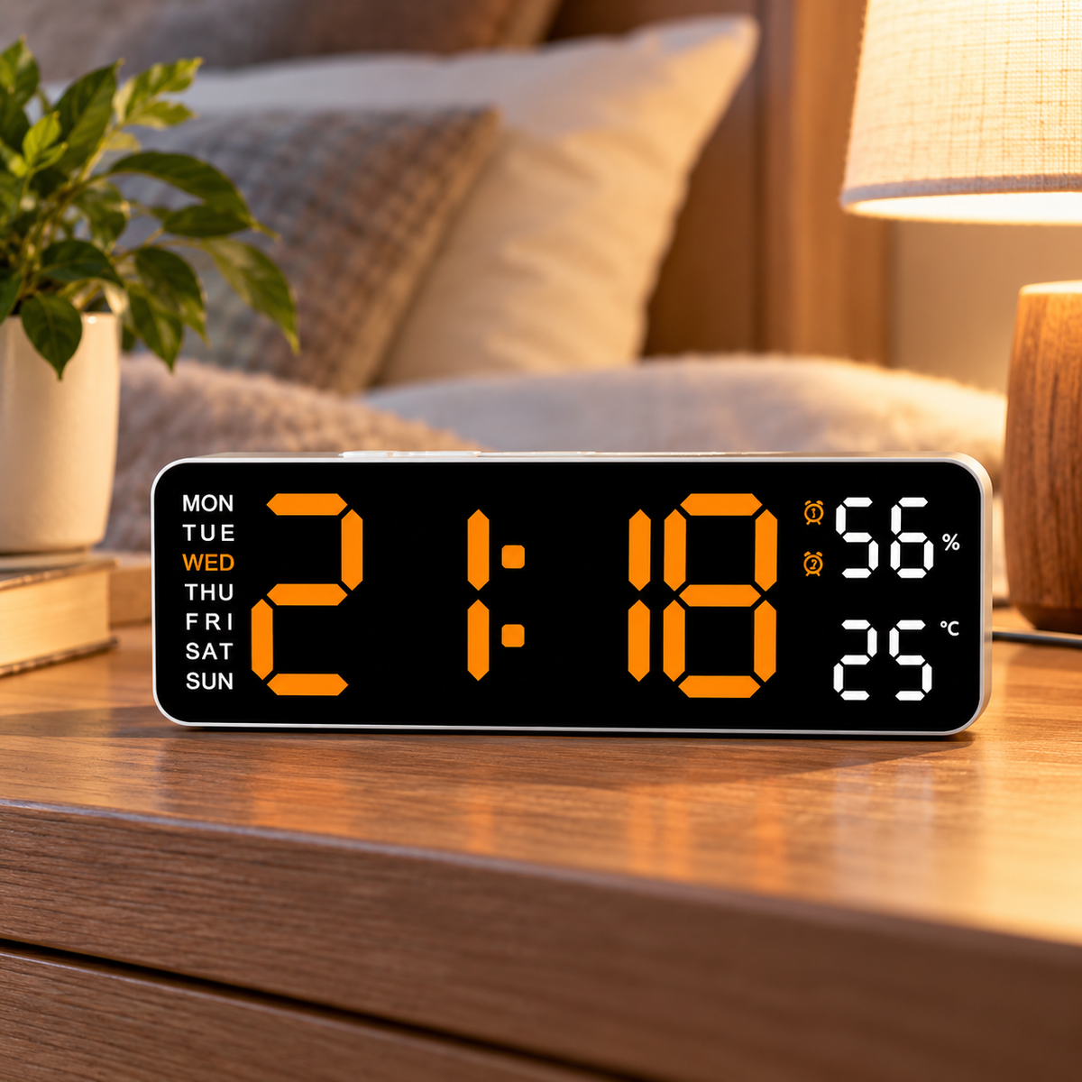 Large LED Digital Wall Clock